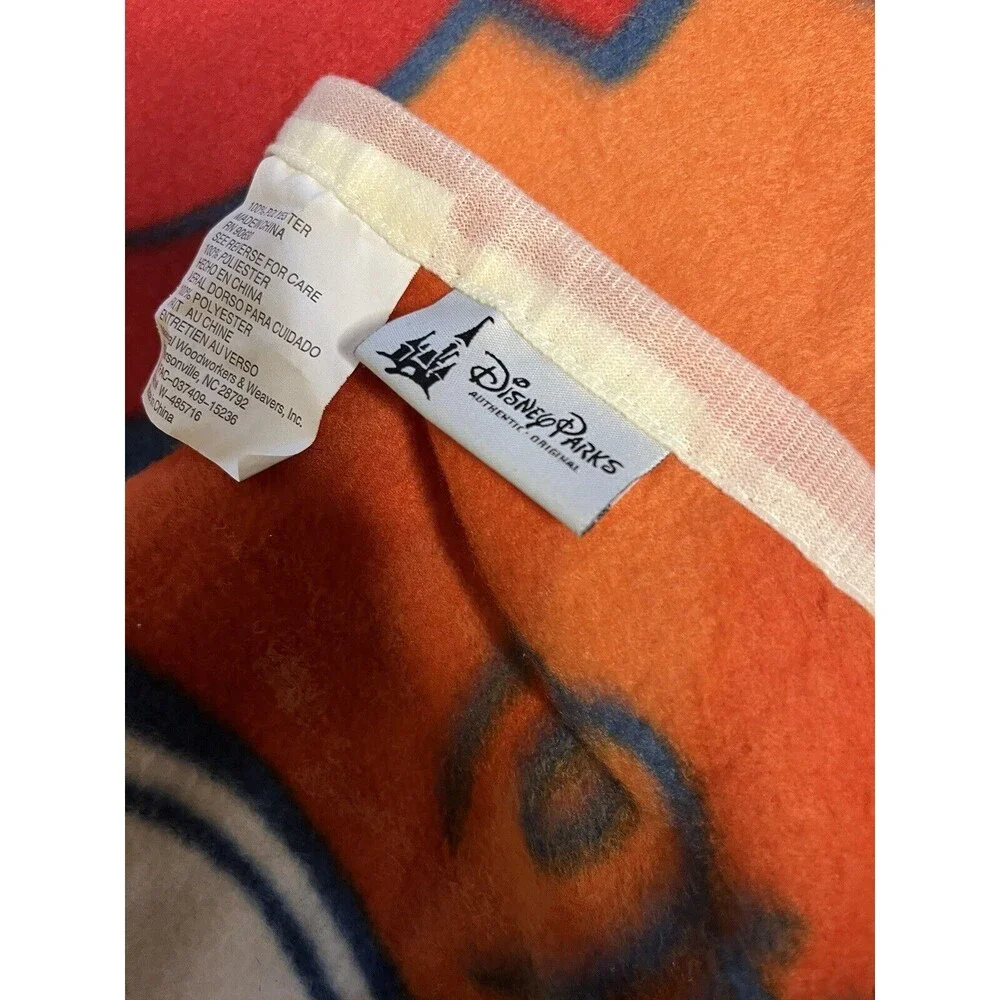 Vintage Mickey Mouse Disney Parks Fleece Throw/ Blanket Walt Disney Soft Blanket